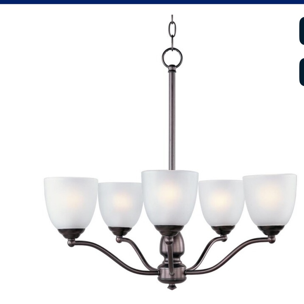 Stefan 5-Light Bronze Chandelier